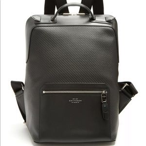 Smythson Of Bond Greenwich leather Laptop Backpack